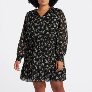 Nine Britton Azul V-Neck Dress